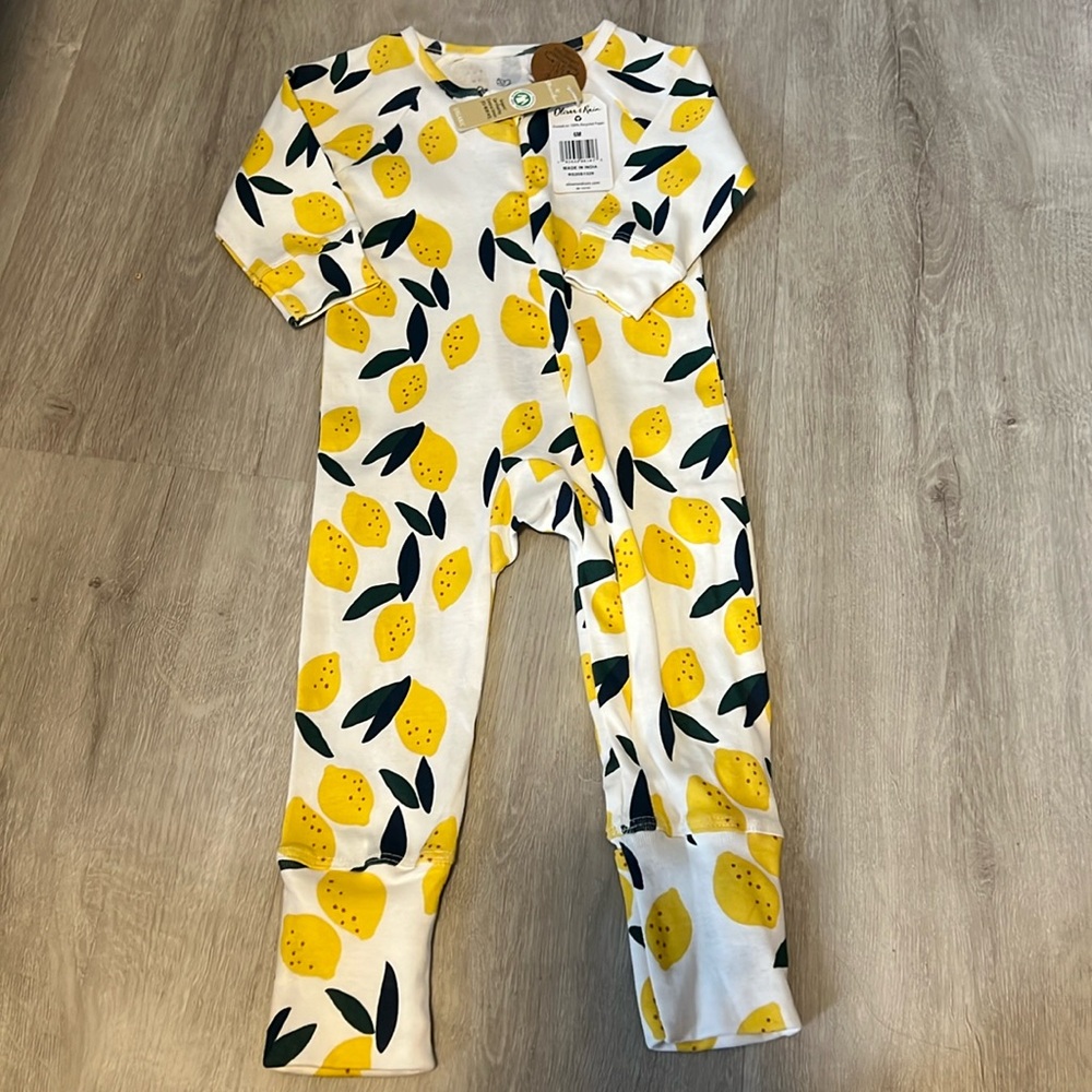 Oliver and Rain Lemon Organic PJs